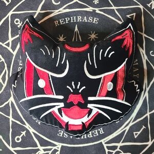 Killstar Vintage Halloween cat shaped cushion🐈‍⬛️